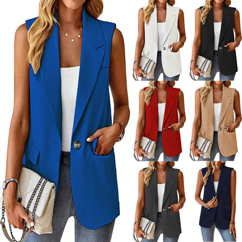 Damen Stylischer Blazer-Weste