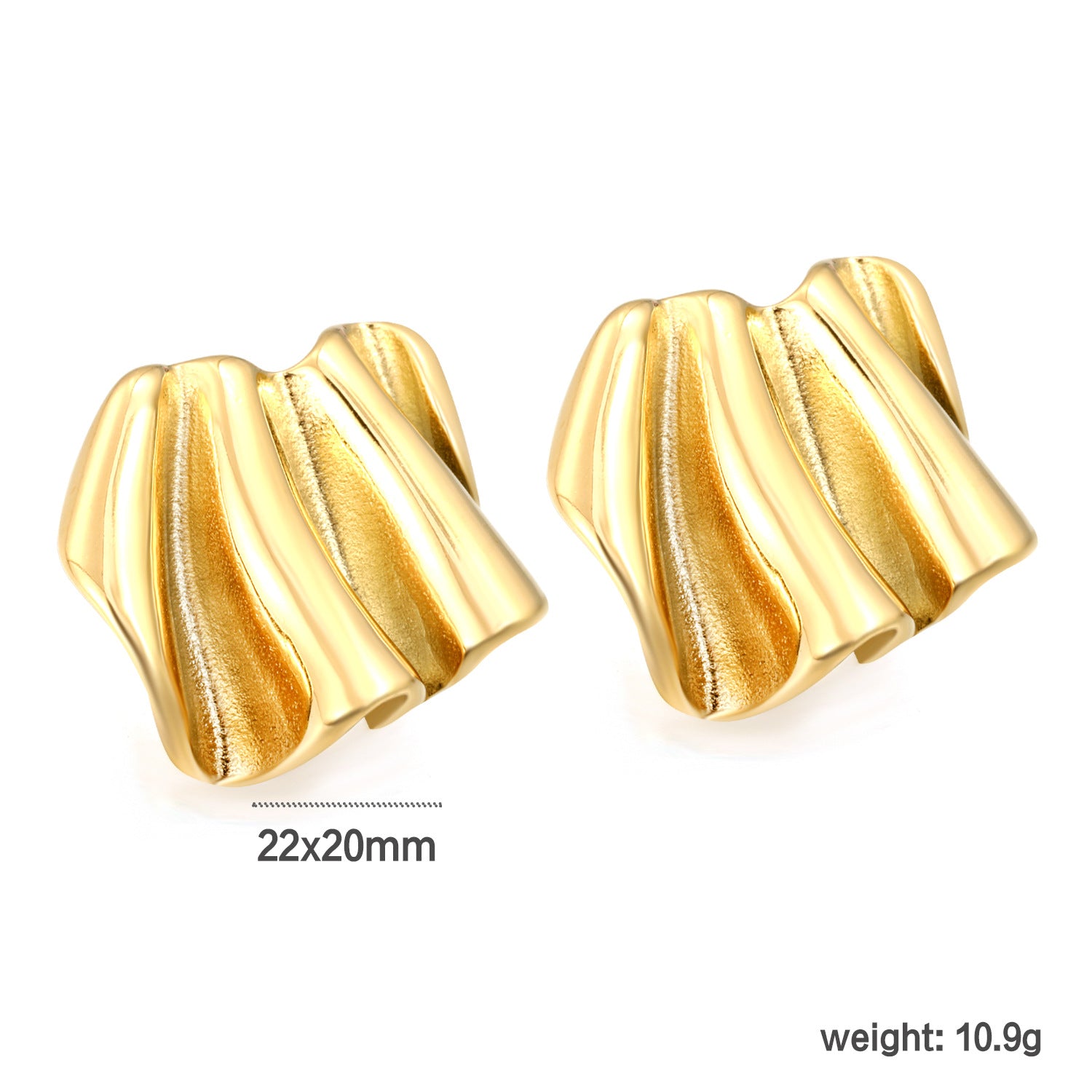 Damen Ohrstecker mit funkelnden Kristallakzenten und geschwungenem Design Shop Nory