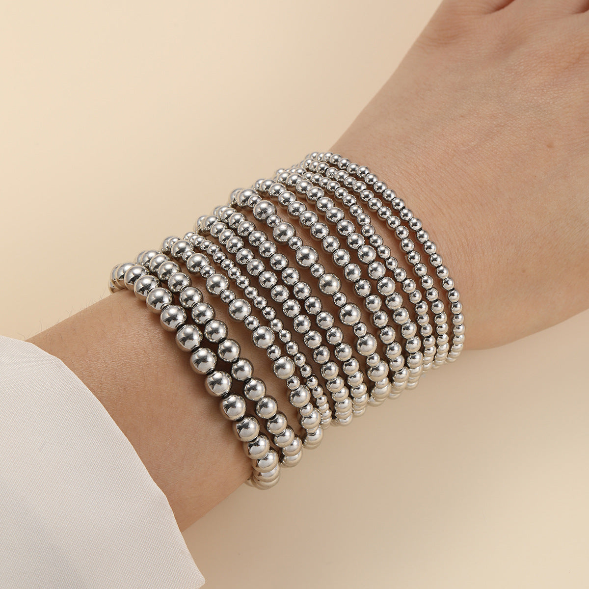 Damen Armband-Set mit stilvollen geometrischen und glänzenden Elementen Shop Nory