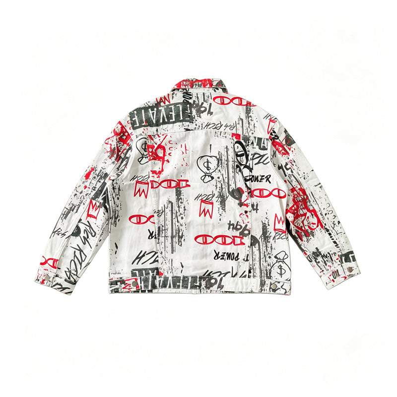 Herren Modische Jacke mit grafischen Prints Shop Nory