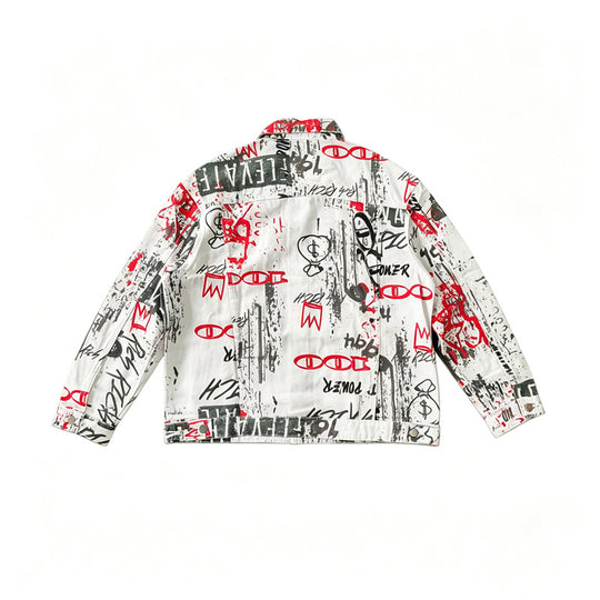 Herren Modische Jacke mit grafischen Prints Shop Nory