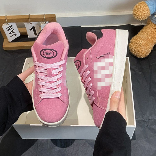 Damen niedriger Sneaker mit Gummisohle und Wildleder-Optik Shop Nory