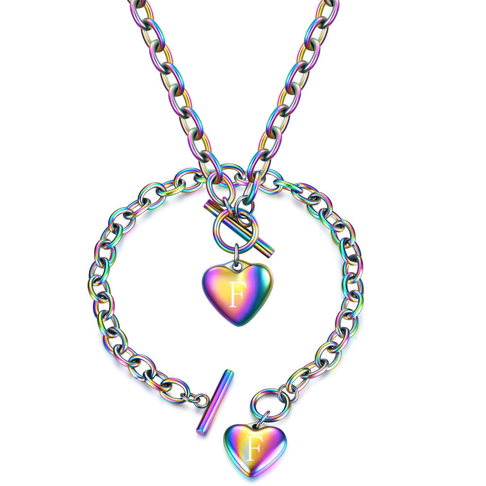 Damen Kette mit herzförmigem Anhänger und personalisiertem Design Shop Nory