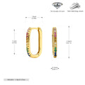 Damen Ohrstecker aus 925er Sterling Silber mit bunten Zirkonia Shop Nory