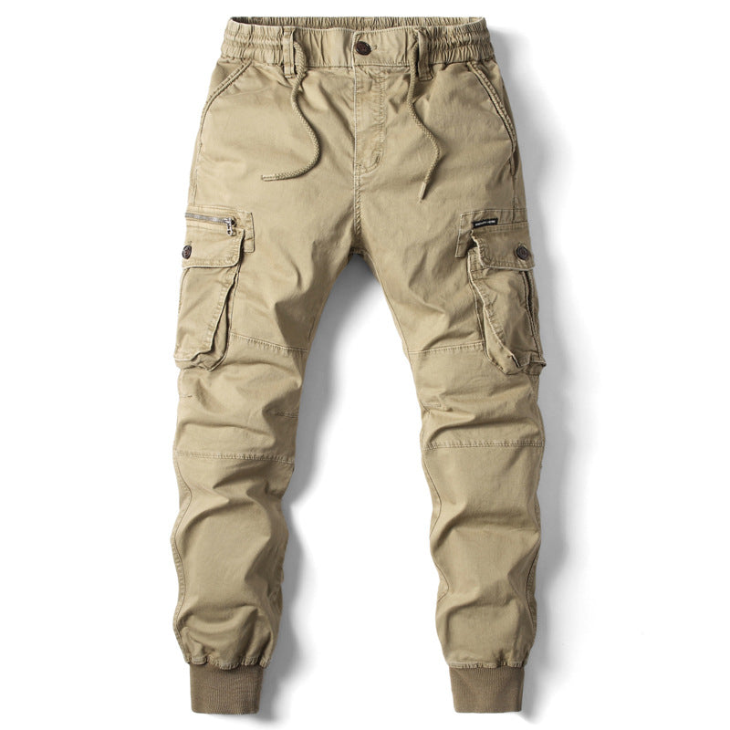 Herren Cargo-Jogginghose mit verstellbarem Bund und praktischen Taschen
