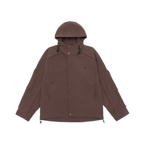 Unisex Technische Kapuzen‑Fieldjacke im Boxy‑Cut mit verdeckter Front und Multifunktions‑Taschen Shop Nory