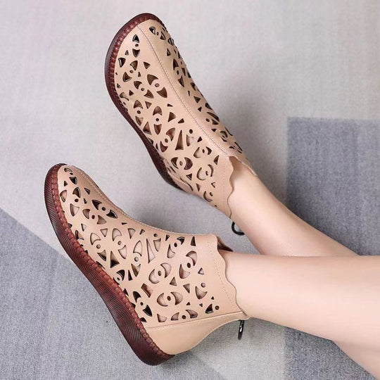 Damen Elegante und atmungsaktive Ankle Boots mit Cut-Out Design