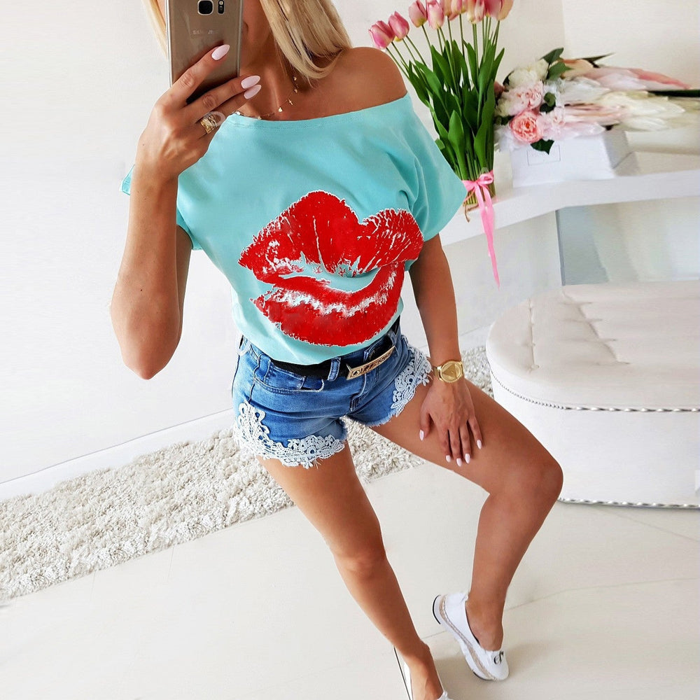 Damen Denim-Shorts mit Spitzenbesatz Shopnory