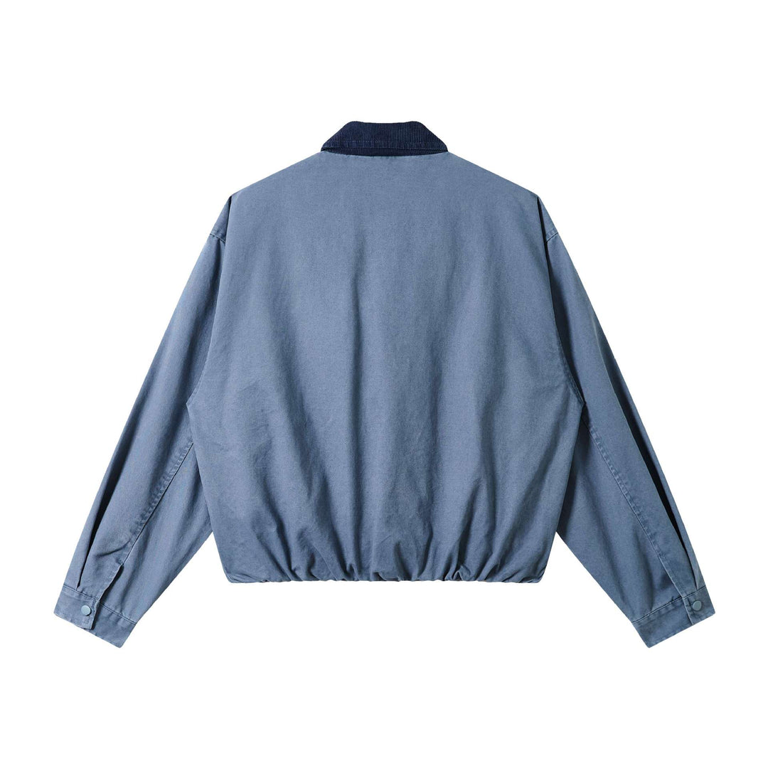 Herren Zeitloser Boxy-Fieldblouson aus Canvas mit Cord‑Umlegekragen Shop Nory