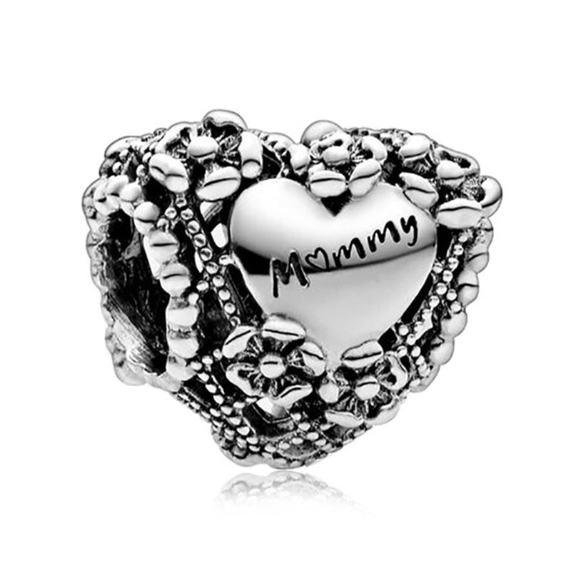 Facettierter Kristall-Charme Perlenanhänger Für Charm-Armband mit Zirkonia-Einfassung
