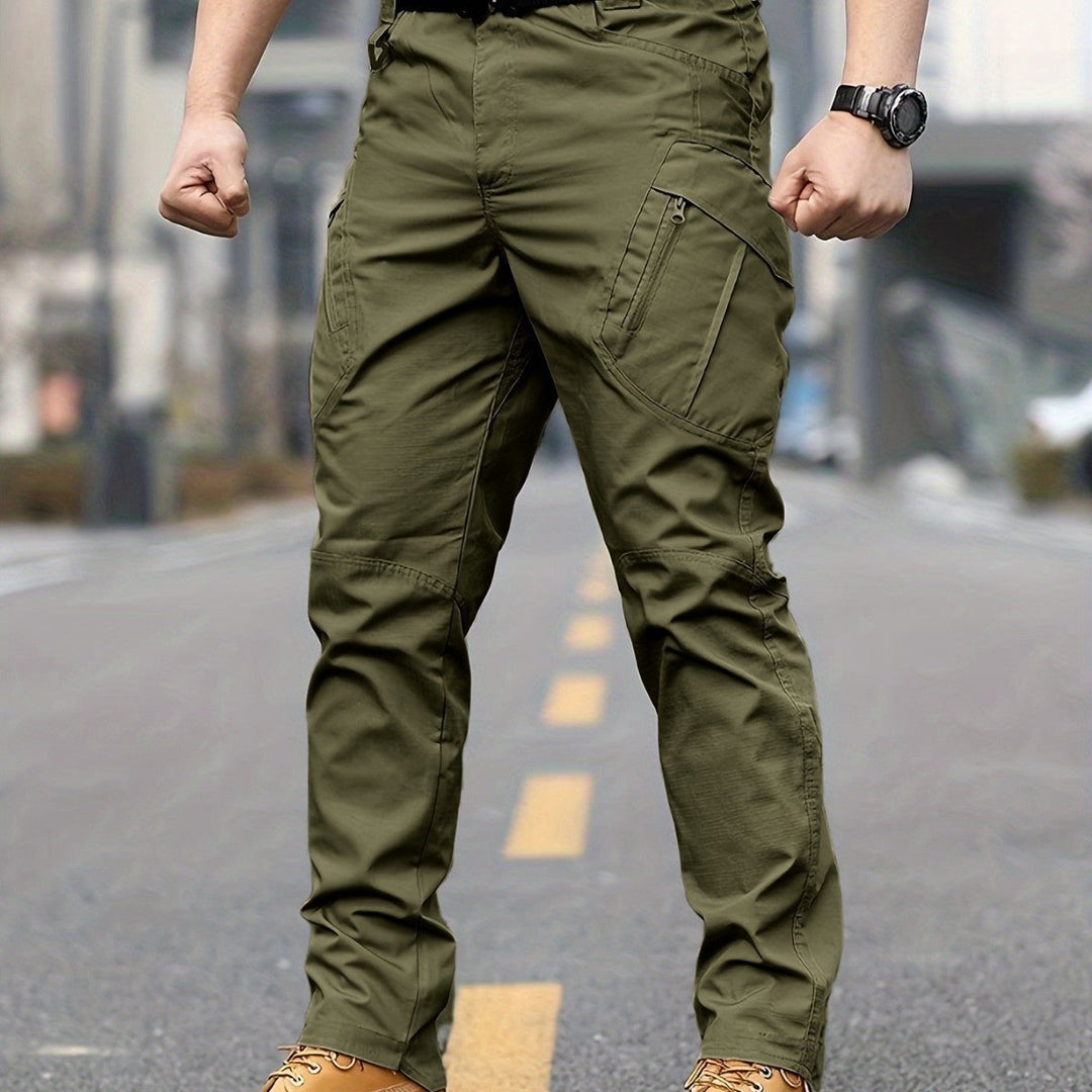 Herren Cargo-Hose mit verstellbarem Bund und tiefen Seitentaschen