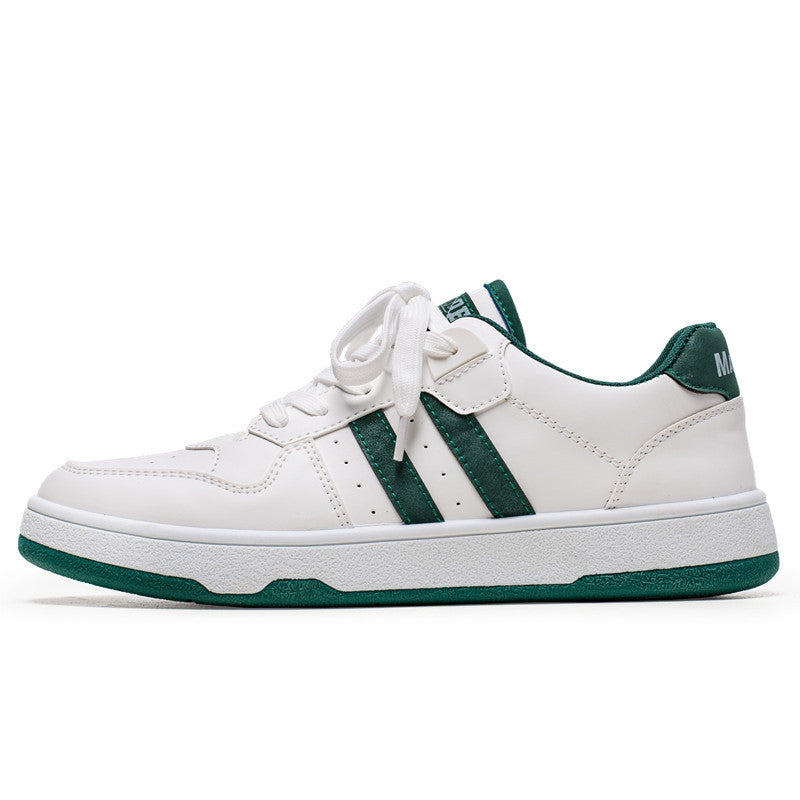 Unisex Klassische Low-Top Freizeit-Sneaker aus glattem Kunstleder mit gepolsterter Innensohle und robustem Cupsohlenprofil Shopy Nory