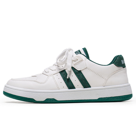 Unisex Klassische Low-Top Freizeit-Sneaker aus glattem Kunstleder mit gepolsterter Innensohle und robustem Cupsohlenprofil Shopy Nory
