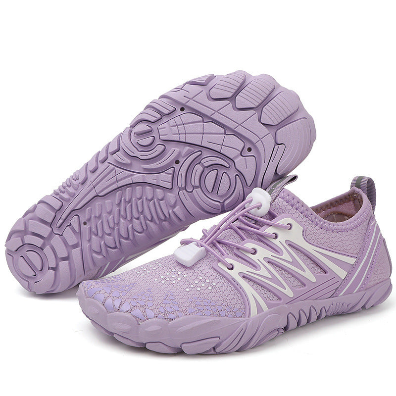 Damen leichte Wasserschuhe mit schnelltrocknendem Strickoberteil, elastischem Zugverschluss und rutschfester Profilsohle Shop Nory
