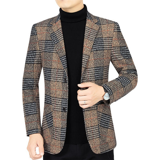 Herren Kariertes Sakko in Glencheck-Tweedoptik mit schmaler Silhouette Shop Nory