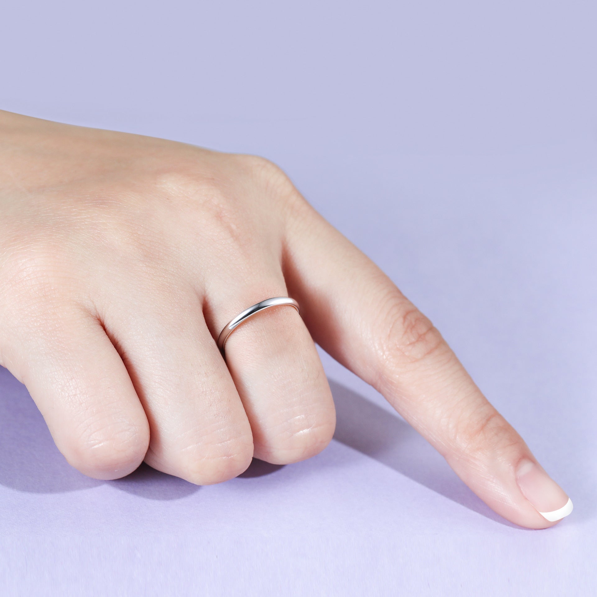 Damen minimalistischer Ring aus 925er Sterling Silber Shop Nory