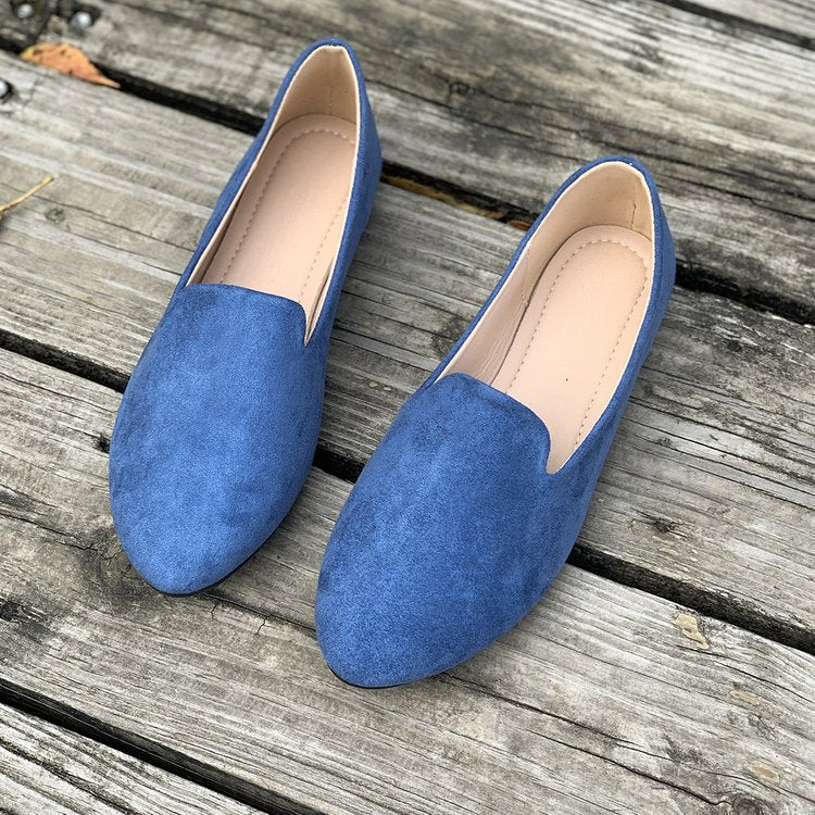 Damen Mokassins mit eleganter Schnittform aus hochwertigem Wildleder