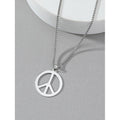 Damen Halskette mit einzigartigem Peace-Anhänger aus hochwertigem Edelstahl Shop Nory