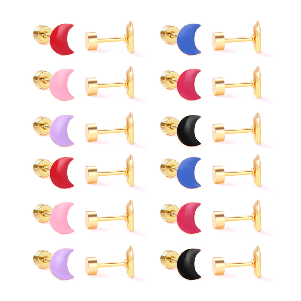 Damen Ohrstecker mit bunten Blütenmotiven aus hochwertigem Edelstahl Shop Nory