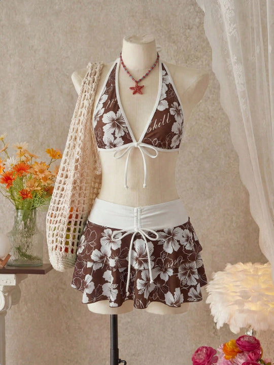 Damen Bikini-Set mit Rock