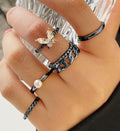 Damen Ring-Set mit elegantem Schmetterlingsdesign und luxuriösen Akzenten Shop Nory