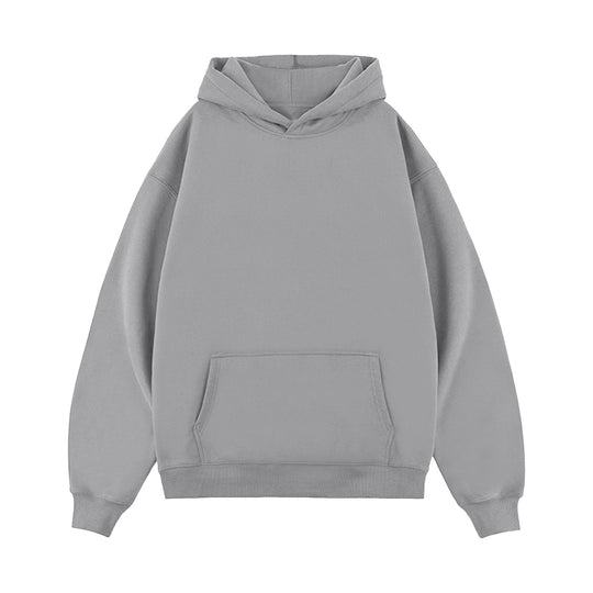 Unisex minimalistischer Oversize-Kapuzenpullover mit gedoppelter Kapuze, tiefer Schulter und breitem Rippbund Shop Nory