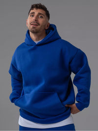 Blau mit Raglanärmeln