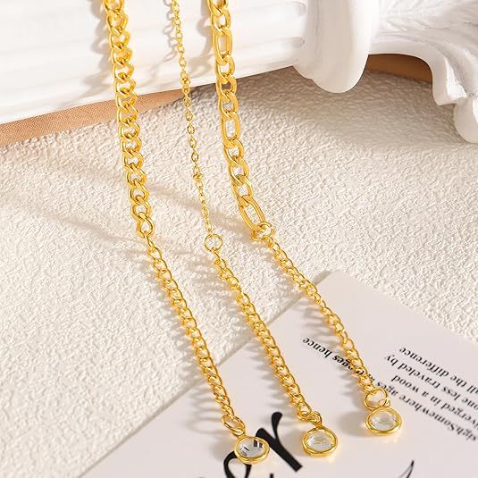 Damen Fußkettchen mit funkelnden goldfarbenen Perlen und elegantem Design Shop Nory