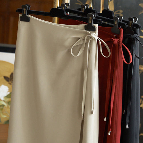 Damen Eleganter Wickelrock aus hochwertigem Stoff Shop Nory