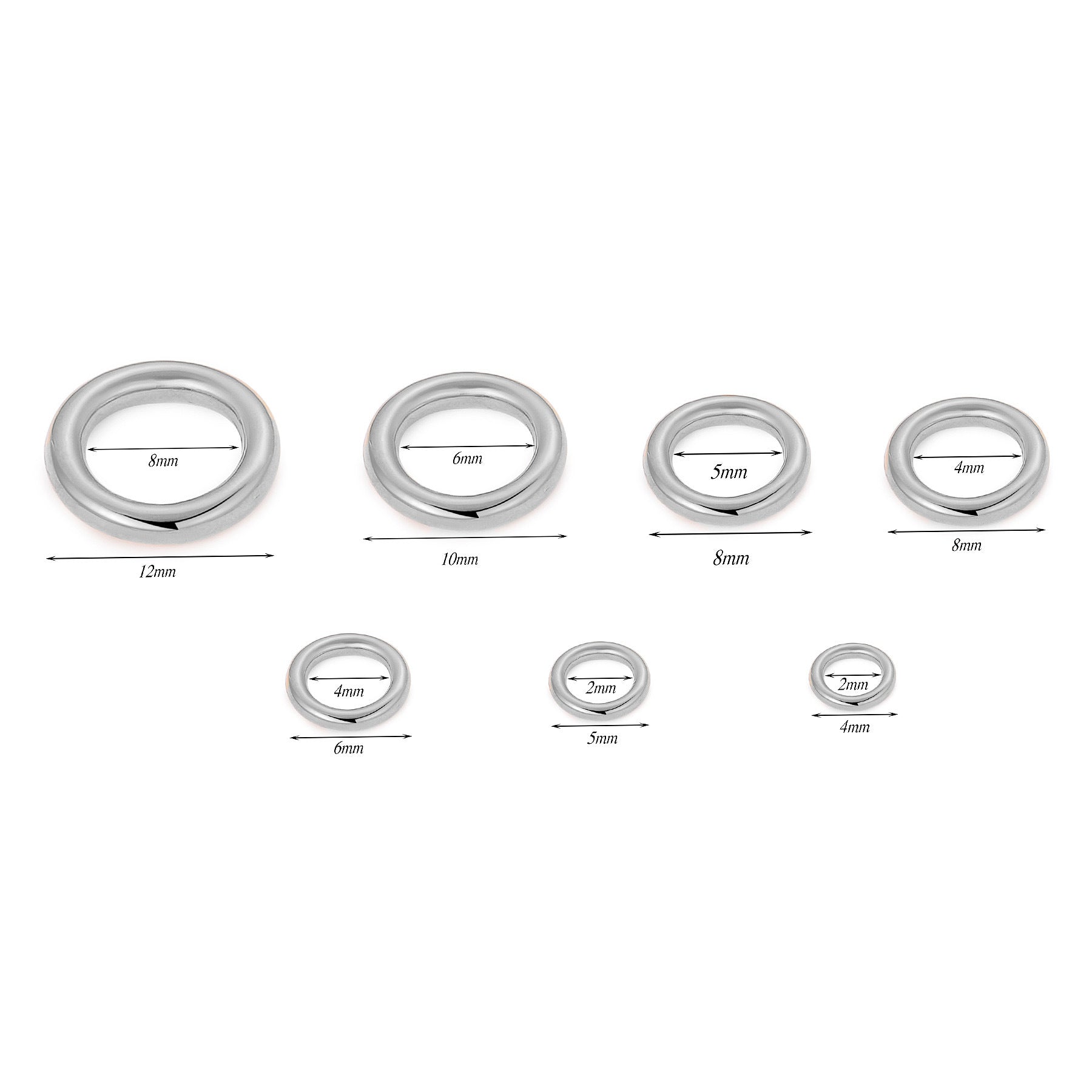 Damen stabile Edelstahl Ringe für Schmuckherstellung Shop Nory