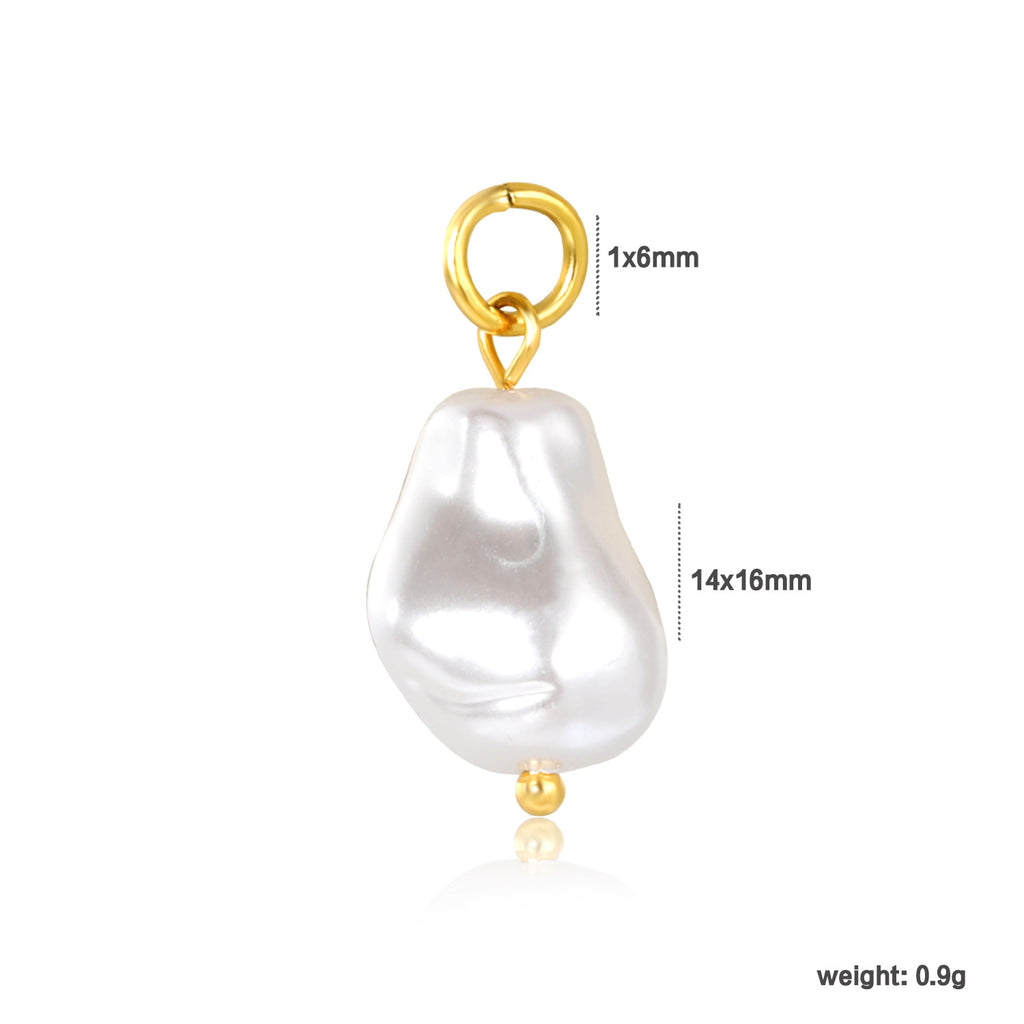 Damen Anhänger aus Süßwasserperle mit goldfarbener Befestigung Shop Nory