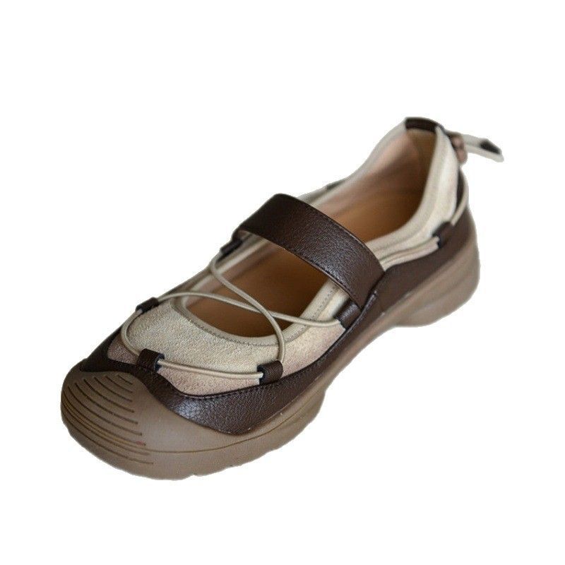 Damen Bequeme Mary-Jane-Sneaker mit Klettverschluss, elastischer Schnürung und profilierter Gummisohle Shop Nory