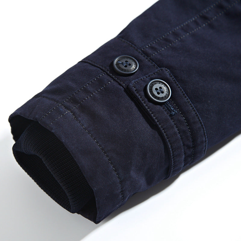 Herren Kapuzenparka mit Teddyfutter und multifunktionalen Utility‑Taschen Shop Nory