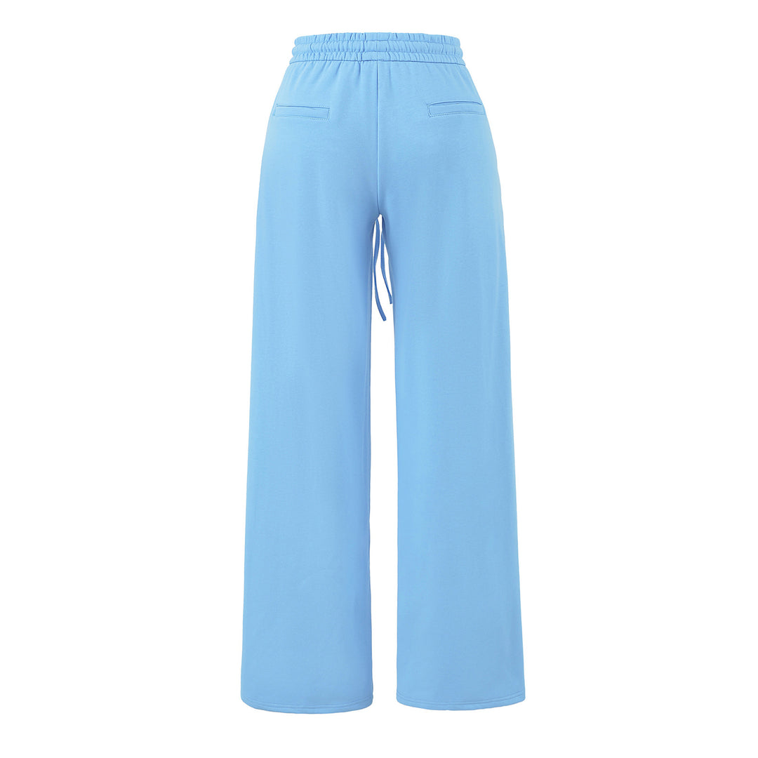 Damen Weite Lounge-Hose mit hohem elastischen Bund und Kordelzug Shop Nory