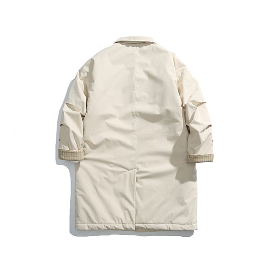 Herren Wattierter Mantel mit Hemdkragen und Thermofutter Shop Nory