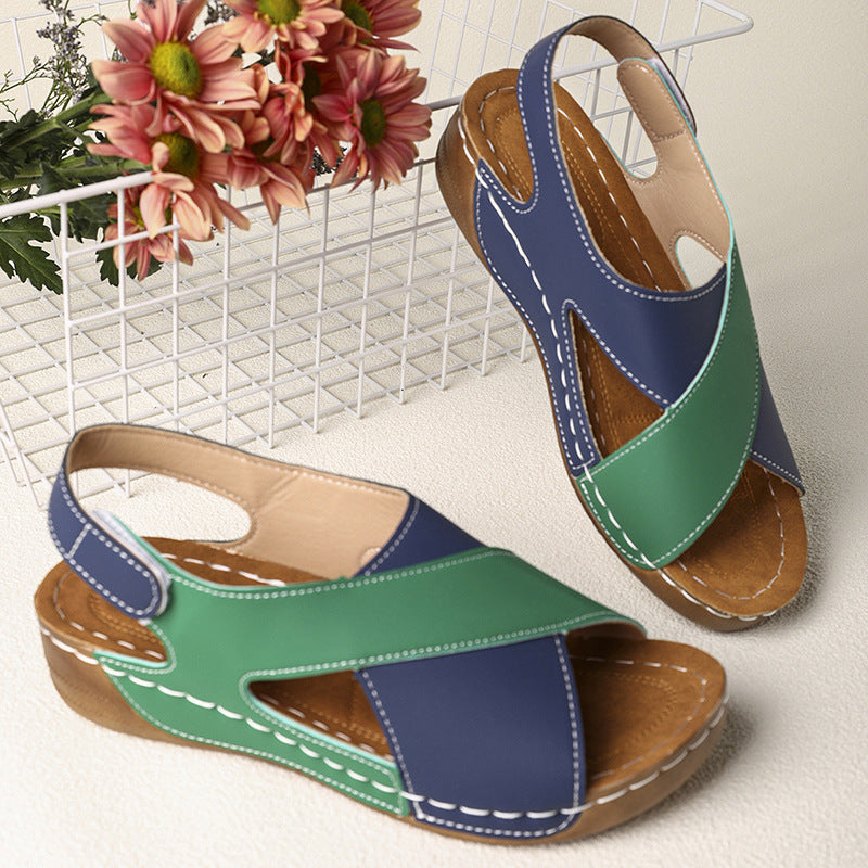 Damen Komfortable und elegante Clogs mit Kreuzriemen
