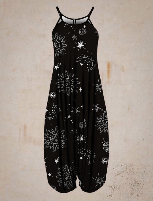 Damen Jumpsuit mit astrologischem Print Shopnory
