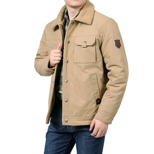 Herren Warme Fleecejacke mit hochgeschlossenem Kragen Shop Nory