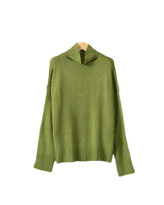 Damen Rollkragen-Pullover aus Grobstrick mit Oversize-Schnitt Shop Nory