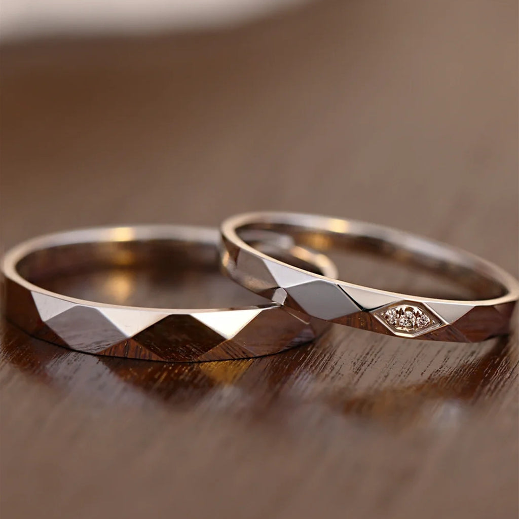 Damen Eheringe mit elegantem gewundenem Design Shop Nory