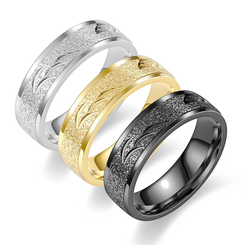 Herren Ring mit modernem, strukturiertem Design Shop Nory