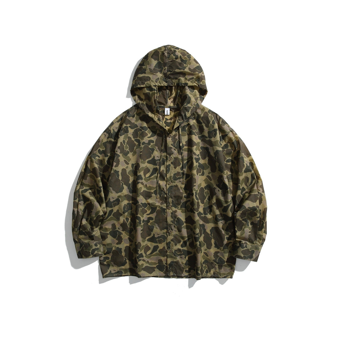 Herren Camouflage-Kapuzenshirt im Oversized-Utility-Stil Shop Nory