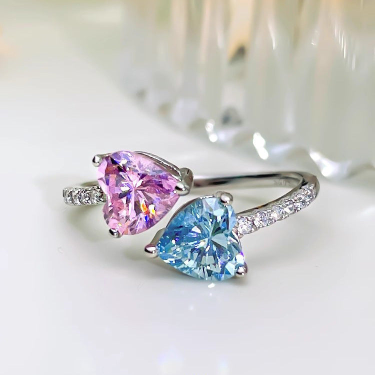 Damen Herzförmiger Schmuckring mit Zirkonia Shop Nory