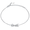 Damenarmband mit funkelnden Stern- und Blattmotiven Shop Nory