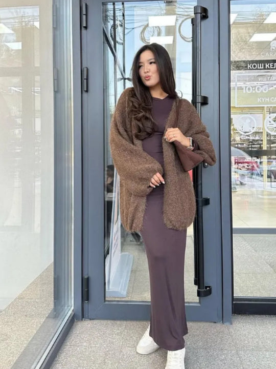 Damen Kuscheliger Oversized Cardigan Shop Nory