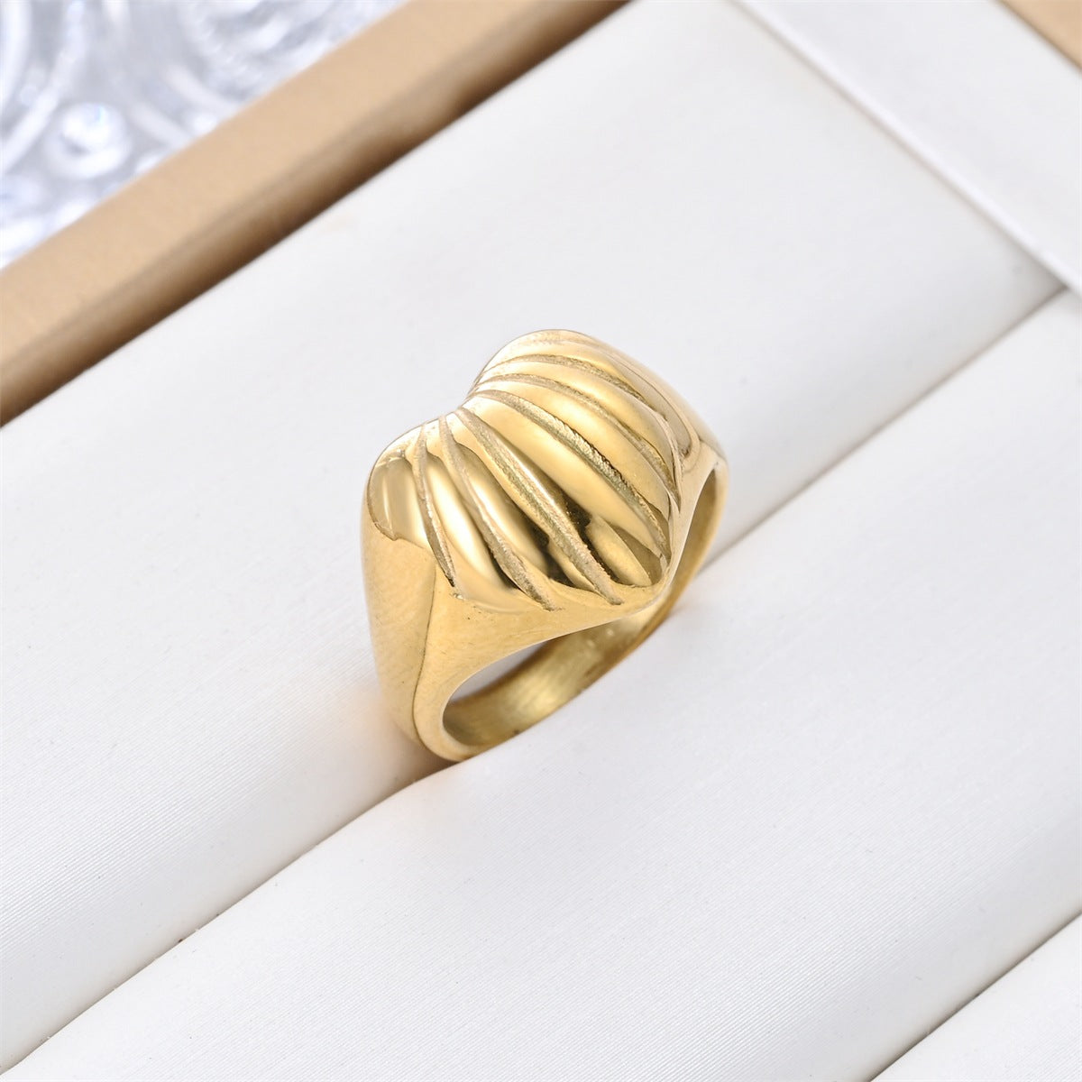Damen Ring mit kunstvollem, gewundenem Design Shop Nory