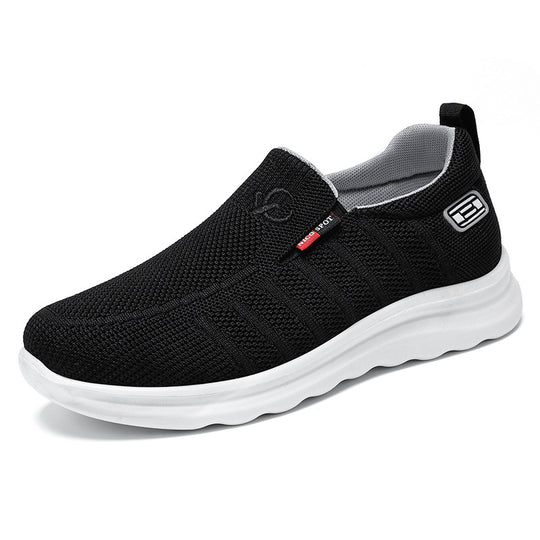 Herren nan atmungsaktiver gestrickter Slip-On Sneaker mit elastischem Einstieg und stoßdämpfender EVA-Zwischensohle Shop Nory