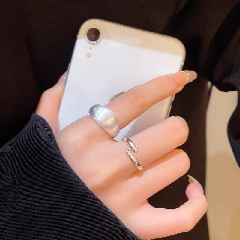 Damen eleganter und filigraner offener Ring aus hochwertigem Edelstahl Shop Nory