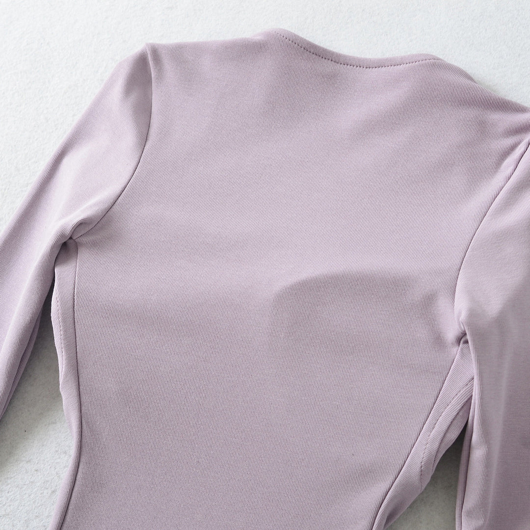 Damen Figurbetontes Midikleid mit eingenähten Cups, weitem Quadrat-Ausschnitt und Raffung Shop Nory