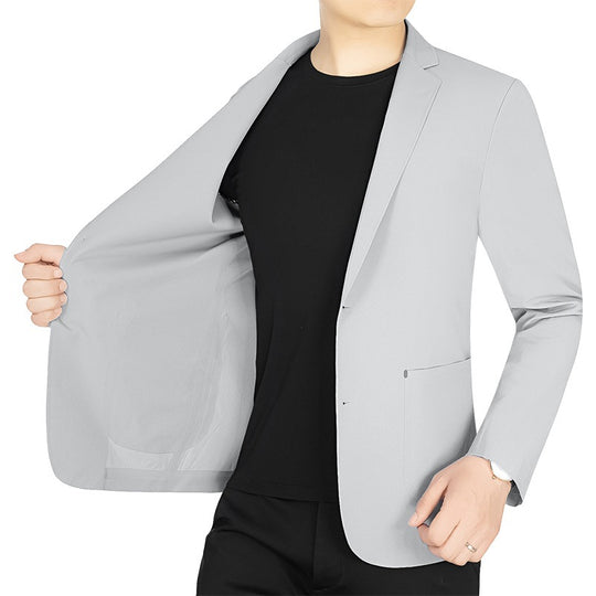 Herren Slim-Fit Jersey-Blazer ohne Innenfutter mit Stretchkomfort für Reise und Business Shop Nory